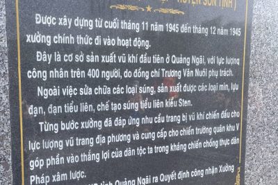 Chăm sóc di tích lịch sử- xưởng Quân giới Từ Nhại